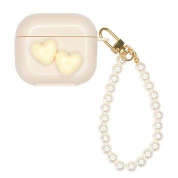 Чехол для AirPods 3 &mdash; Charmed Collection "Cream Hearts"