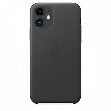 Кожаный чехол Leather Case Black для iPhone 11