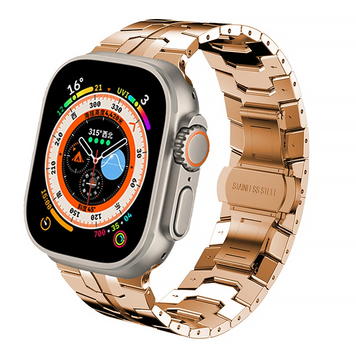 Металевий ремінець для Apple Watch 38mm, 40mm, 41mm, [42mm Series 10/11] - Titanium Band Rose Gold