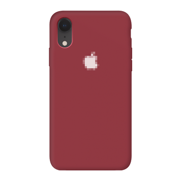 Чехол Silicone Case для iPhone XR FULL (№33 Dark Red)