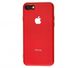 Чехол Silicone Glass Case (для iPhone 7/8, Red)
