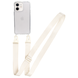 Чохол для iPhone 12 mini : з ремінцем прозорий Crossbody &ndash; White 1