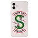 Чохол прозорий Print Змея Southside serpents на iPhone 12 Riverdale