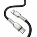 Кабель плетений Baseus Type-C to Type-C 100W 2m Cafule Metal Cable Black 5