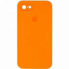 Чохол Silicone Case FULL CAMERA (square side) (на iPhone 7/8/SE2, Electric Orange)