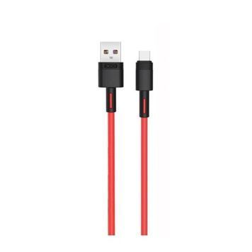 Кабель XO (USB to Type-C) 5A NB-Q166 Fast Charging &ndash; Red (1m)