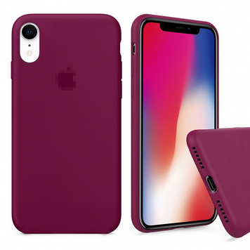 Чехол Silicone Case для iPhone XR FULL (№36 Rose Red)