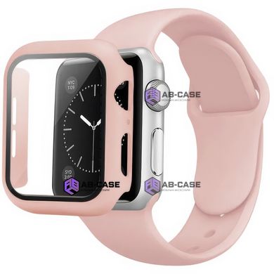 Комплект Silicone Band + Case для Apple Watch (45mm, Pink Sand)