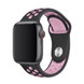 Ремінець для Apple Watch (38mm, 40mm, 41mm, [42mm Series 10/11]) : Silicone Band Nike &ndash; (Black-Pink Sand)