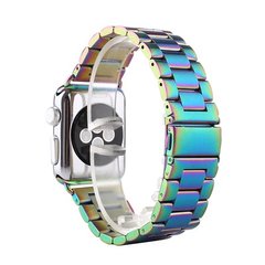 Стальний ремінець Stainless Steel Braslet 3 Beads на Apple Watch (38mm, 40mm, 41mm, Colorful)