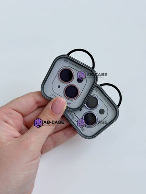 Захисні лінзи на камеру iPhone 15 Metal Glass Lenses Light Purple