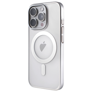 Чехол для iPhone 16 Pro : Frosted Titan Case with MagSafe - Silver