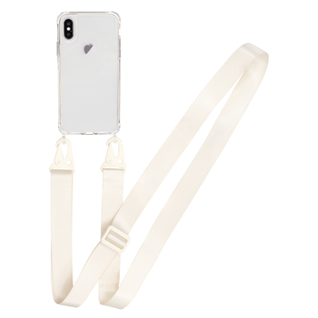 Прозорий чохол для iPhone Xs Max з ремінцем Crossbody White