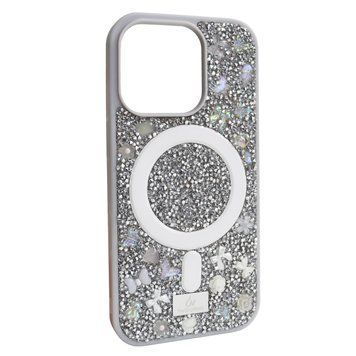 Чехол для iPhone 16 Pro Max: Bling World Bobi Case With MagSafe &ndash; Silver