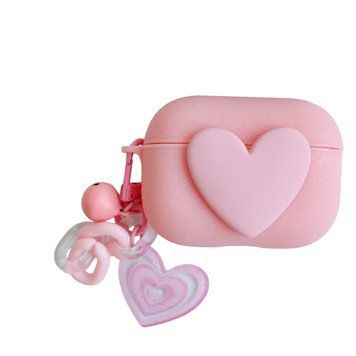 Чехол Soft Heart для AirPods Pro - Light Pink