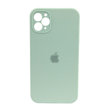 Чехол Silicone Case FULL CAMERA (square side) (для iPhone 11 pro Max) (Sky Blue)
