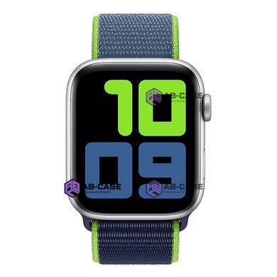 Ремешок для Apple Watch Nylon Loop нейлоновый (38mm, 40mm, 41mm, [42mm Series 10/11], Neon Lime)