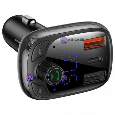 АЗУ Baseus T typed S-13 Bluetooth FM Launcher (PPS QC) 2USB + Type-C (CCTM)