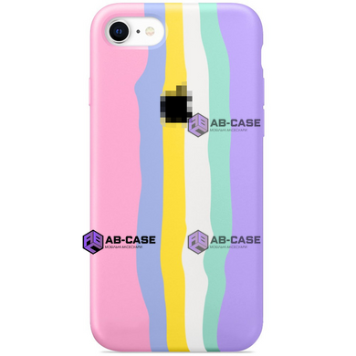 Чехол радужный Rainbow для iPhone 7/8/SE2 Purple